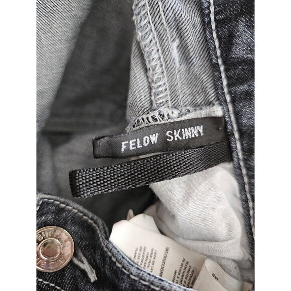 Buffalo Women's Felow Skinny Leg Jeans Low Rise Blue Denim 29 David Bitton - Picture 14 of 15